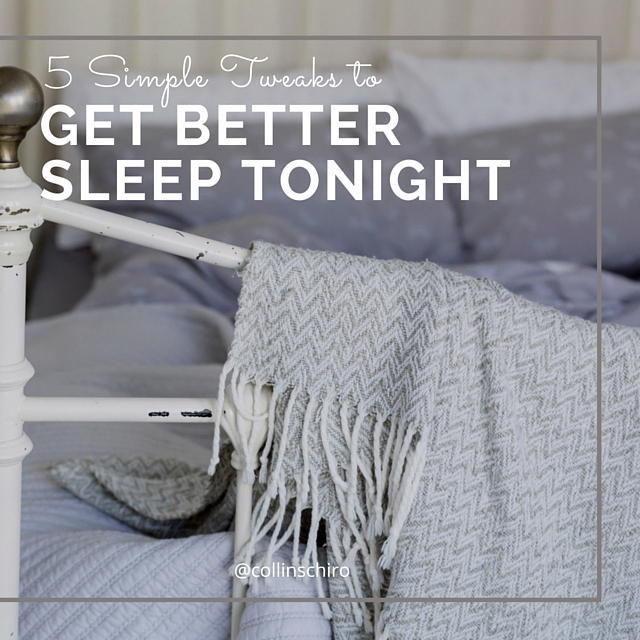 5 Simple Tweaks to Get Better Sleep Tonight